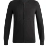 Baseball cardigan zip