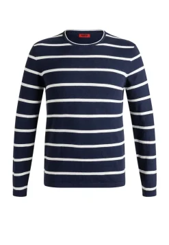 Sweater round neck striped